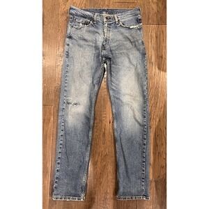 Levi's 505 Men's Jeans Size 33x34 Distressed Regular Fit Straight Leg 2008